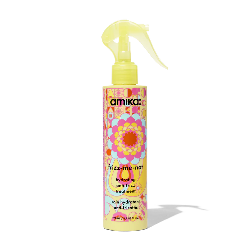 amika frizz-me-not hydrating anti-frizz treatment spray bottle, 6.7 fl oz