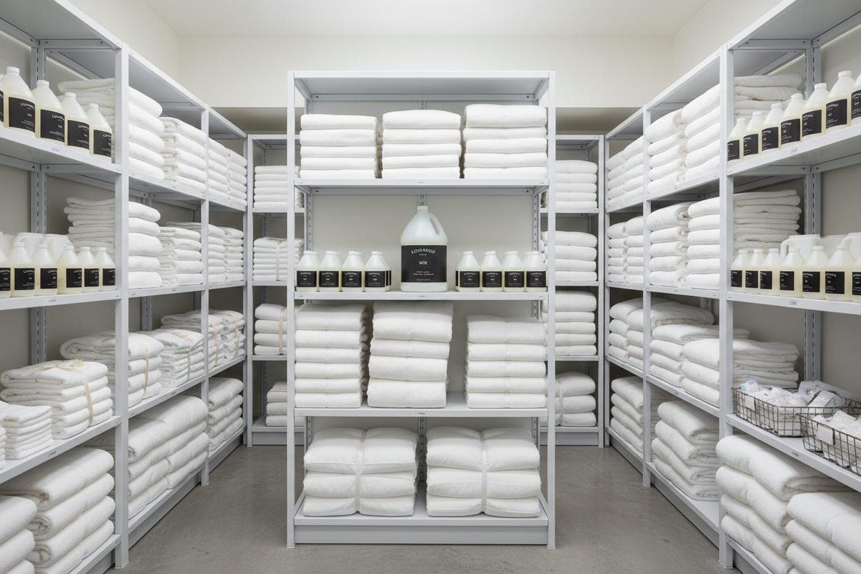 Fully Stocked Hotel Supply Room