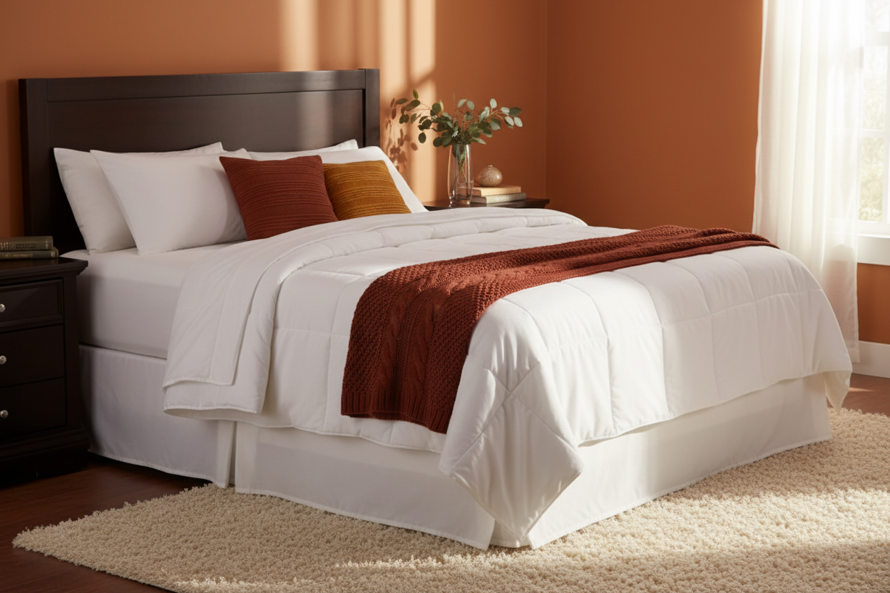 IHG mediumweight Duvet insert for home use in beautiful guest bedroom 

