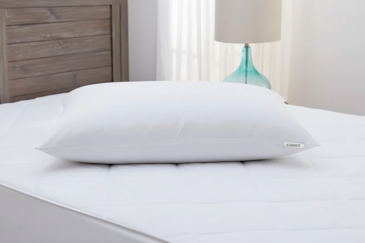 Choice Hotels WoodSpring Ecoendure standard pillow side view loft thickness quality construction