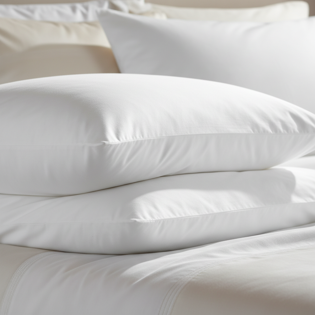 Temperloft Serenity Pillow detail - premium down and down alternative blend with T233 cotton cover