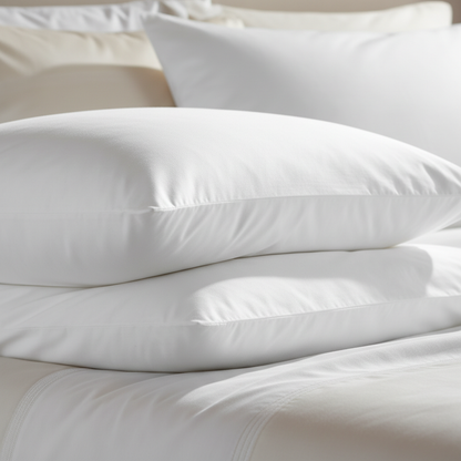 Temperloft Serenity Pillow detail - premium down and down alternative blend with T233 cotton cover