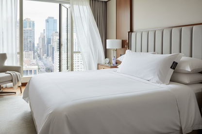 Down Dreams Classic Pillow in luxury hotel room - Hilton quality bedding