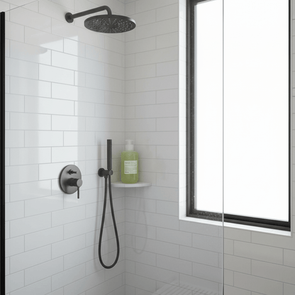 Davines MOMO Shampoo in modern luxury shower