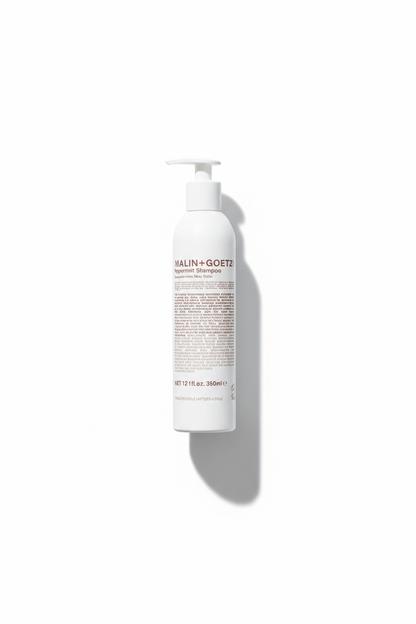 Malin+Goetz Peppermint Body Wash front view minimalist apothecary pump bottle - sulfate-free body wash