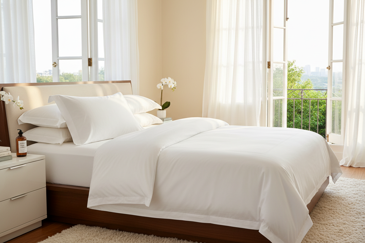Restful Nights Trillium Pillow in Airbnb vacation rental - bring hotel comfort home