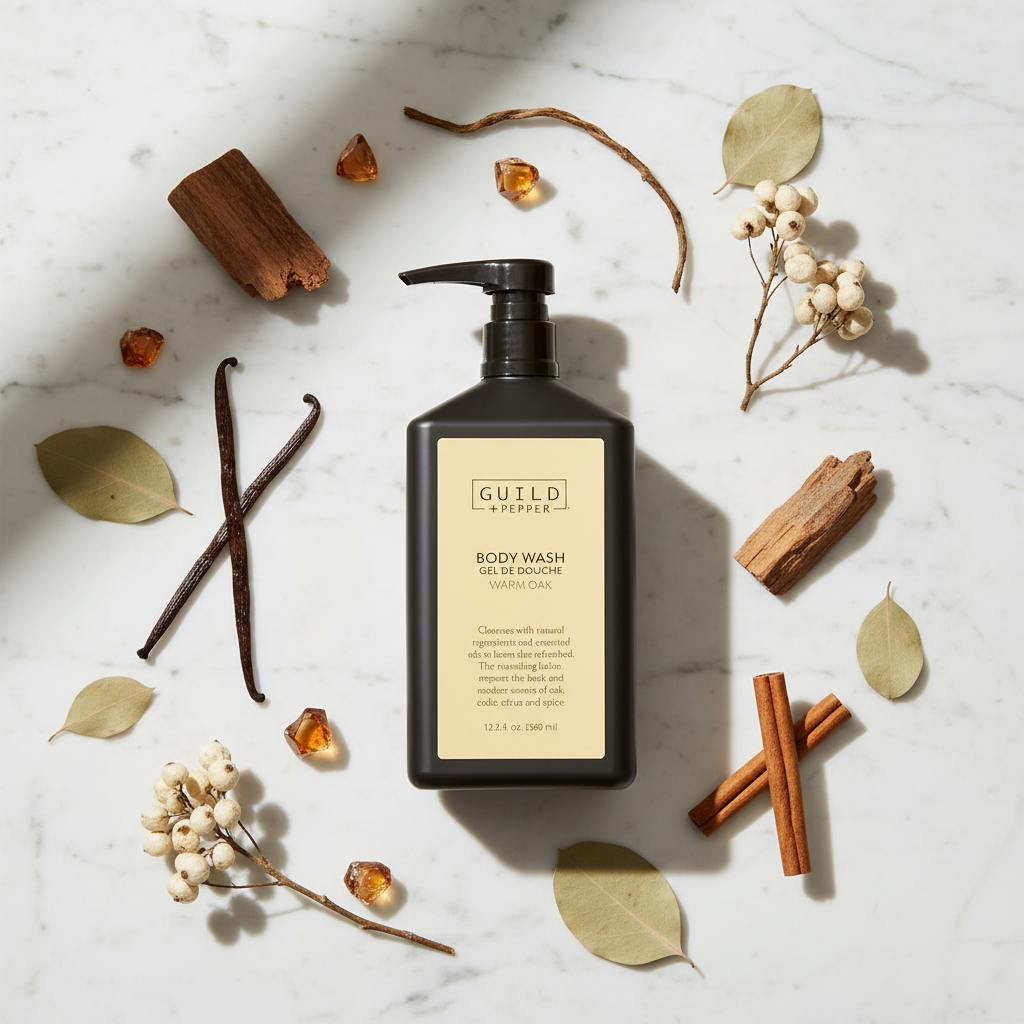 Guild+Pepper Warm Oak Body Wash