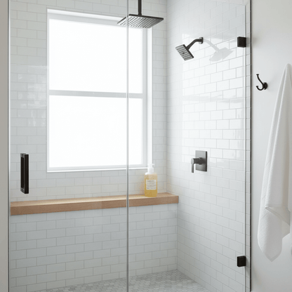 Davines MOMO Shower Gel in modern luxury shower