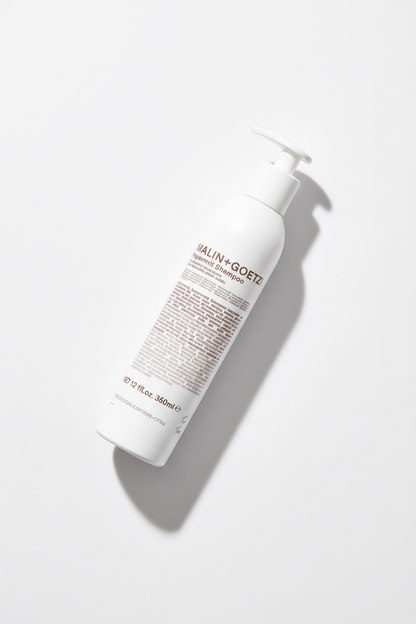 Malin+Goetz Peppermint Conditioner angled product shot minimalist apothecary bottle - silicone-free conditioner