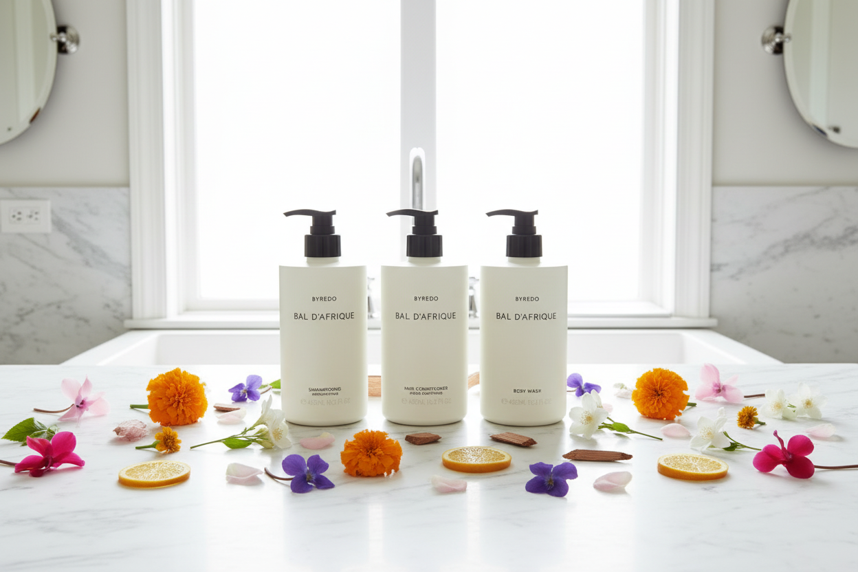 Byredo Bal d'Afrique Bath Set | Shampoo, Conditioner & Body Wash Byredo Bal d'Afrique Bath Set | Shampoo, Conditioner & Body Wash