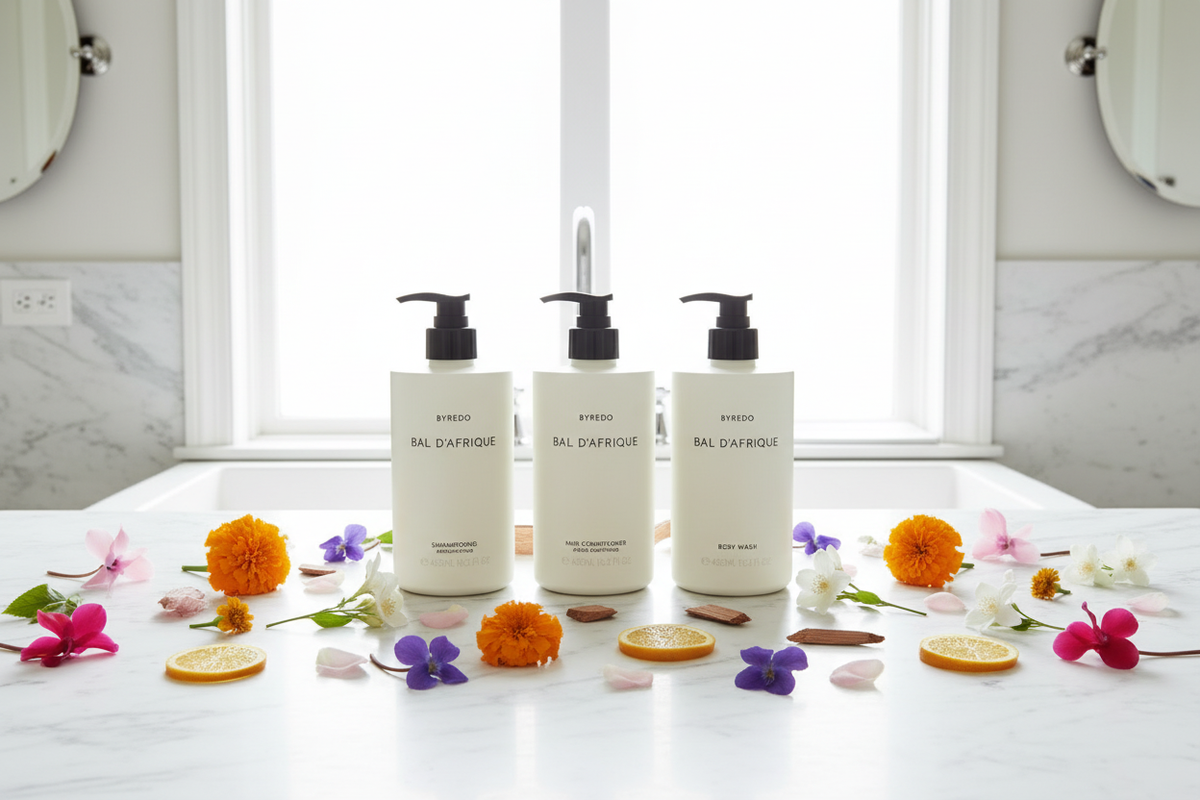 Luxury bathroom vanityByredo Bal d'Afrique Spa Set 