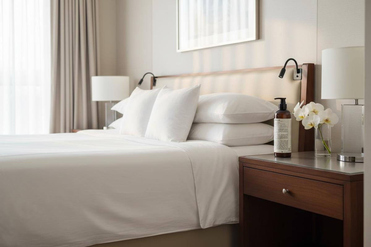 Luxury Hotel Bedroom - Nightstand