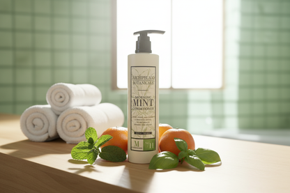 Archipelago Botanicals Morning Mint Conditioner is designed to create a spa-like, luxurious experience, making it suitable for use in hotels to enhance the guest experience with its refreshing and invigorating fragrance blend.