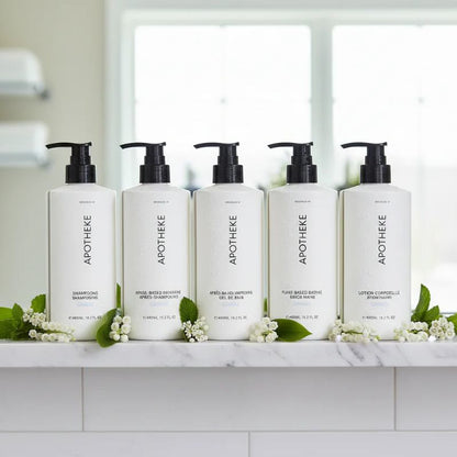 Apotheke Canvas Complete Collection — Luxury Hotel 5-Piece Bath & Body Set
