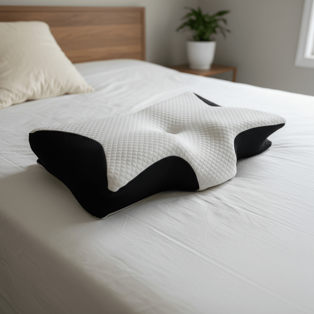 Product Close-Up - Black Accent -Orthopedic Pilllow