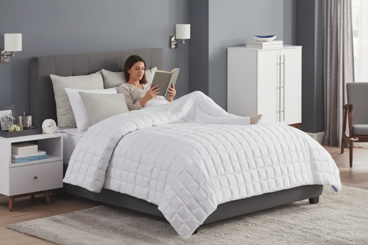 Reading in bed lifestyle