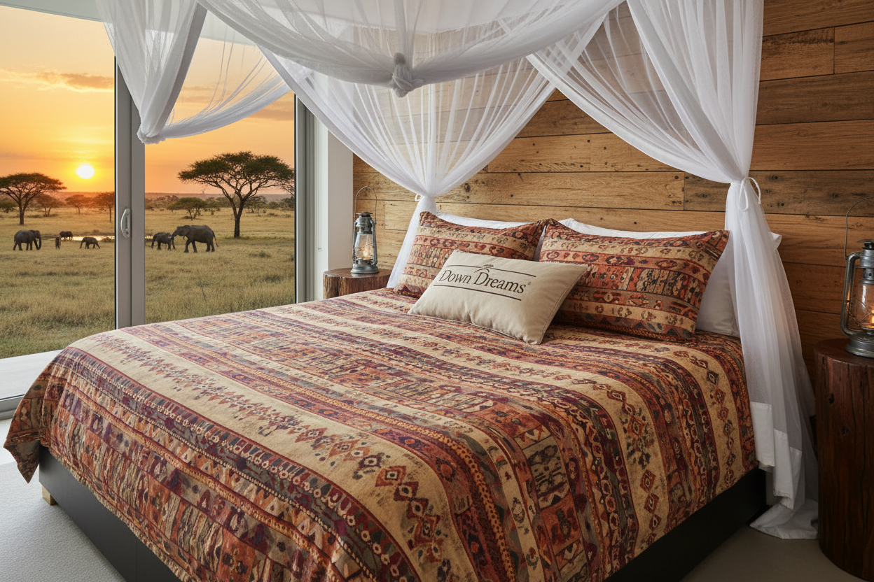 safari lodge pillow Africa adventure travel