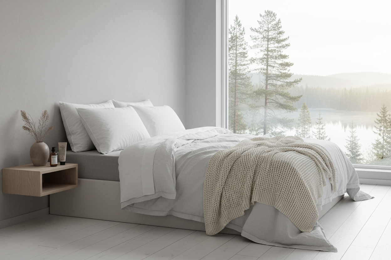 Resort style pillows and room