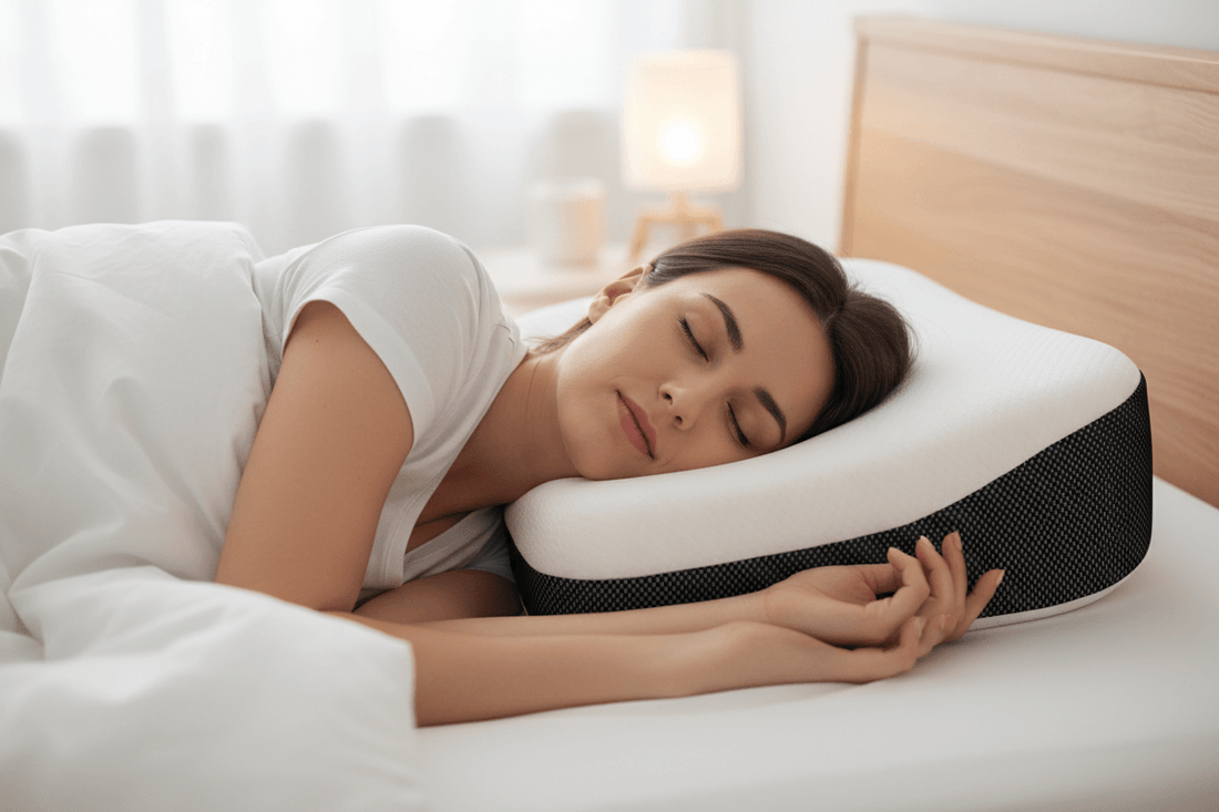 Side Sleeper - Black Pillow - ergonomic - orthopedic pillow