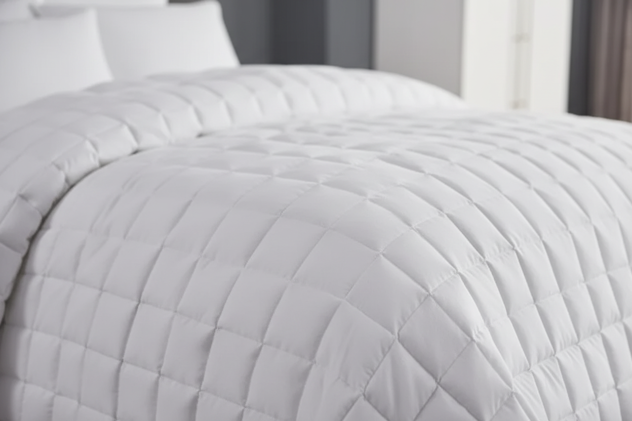 Best Western Soft Stitch Lightweight Blanket - King, soft and durable lightweight king blanket on bed.