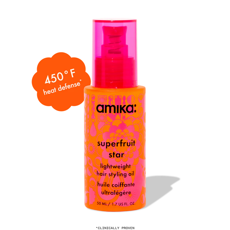 amika superfruit star oil with sea buckthorn and non-cyclic silicone ingredient benefits