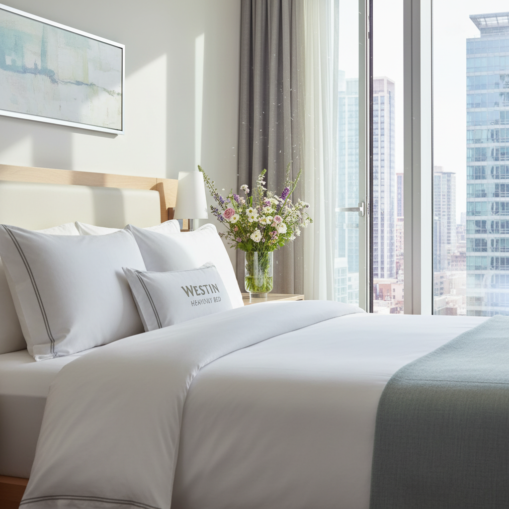 Westin Heavenly Bed Pillow - Bedroom Scene