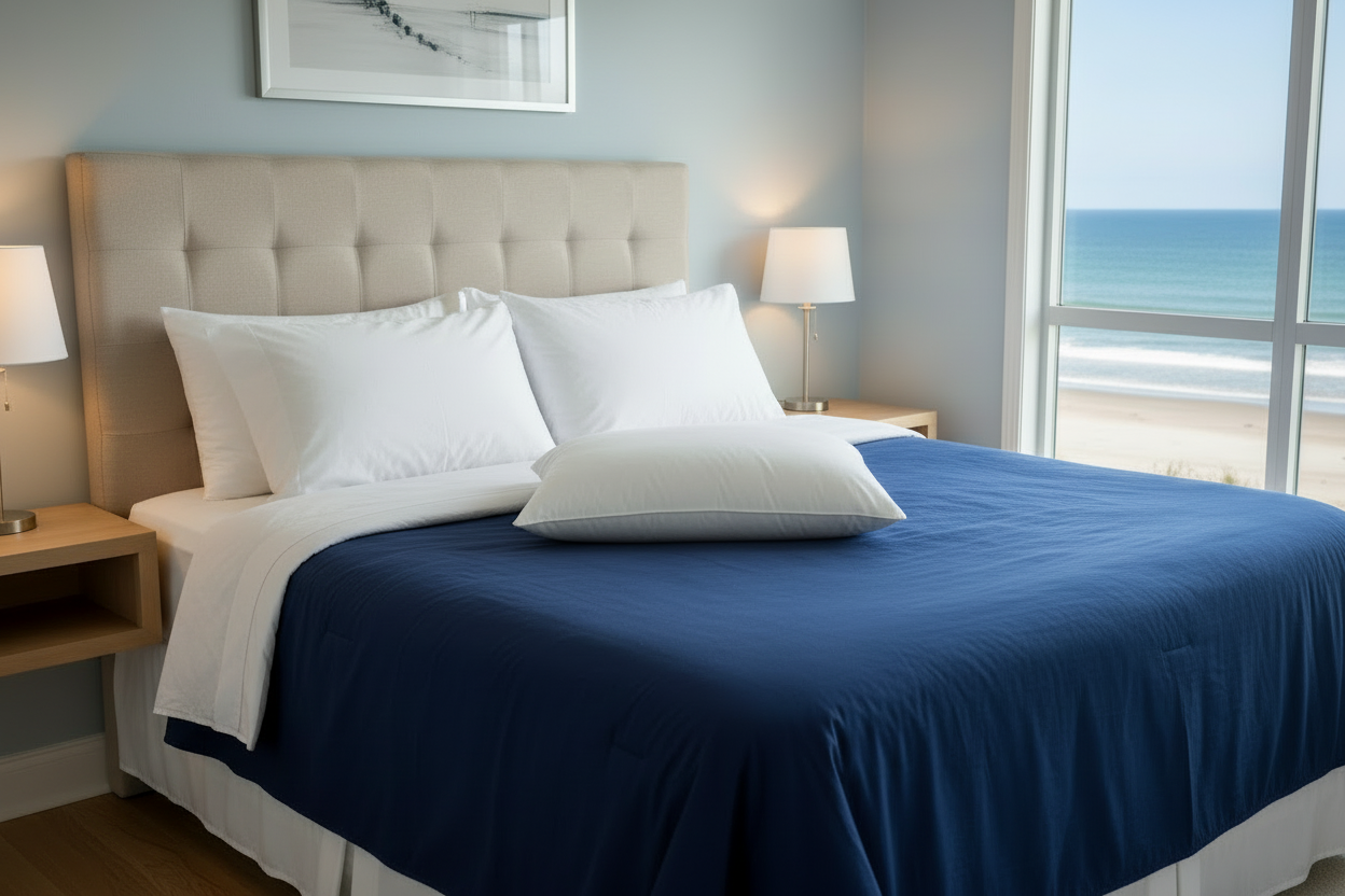 WynRest King Firm - Coastal resort room pillows, best pillows, washable pillows