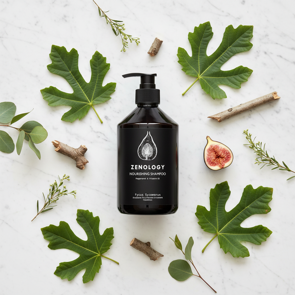 Zenology Shampoo Flat Lay